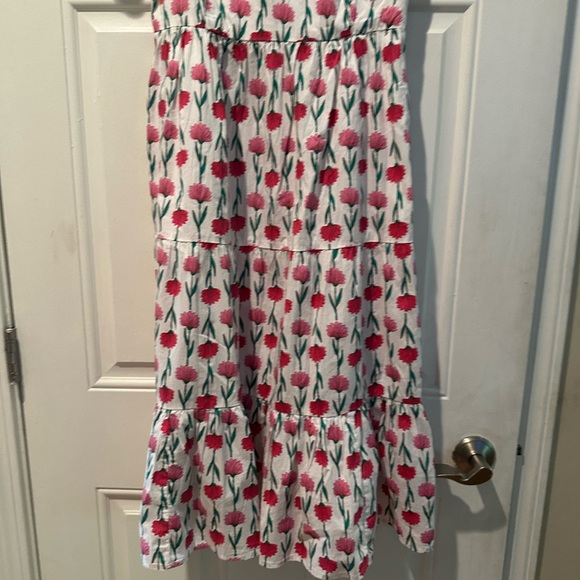 J. Crew Floral Maxi Dress - Red and Pink - Picture 9 of 12